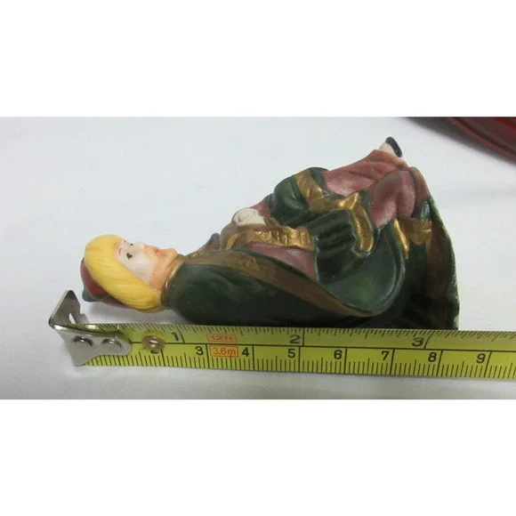 Scott's Porcelain Nativity Set 11 Piece Christmas Set with Wood Base Boxed - Picture 10 of 13